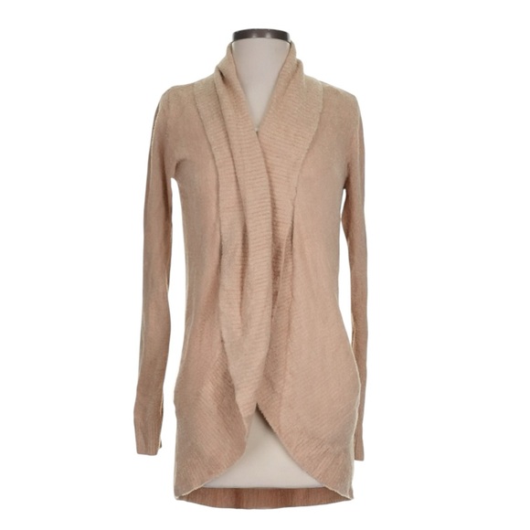 Barefoot Dreams CozyChic Lite Circle Cardigan Soft Camel Tan XS/S Open Front NWT - Picture 1 of 9